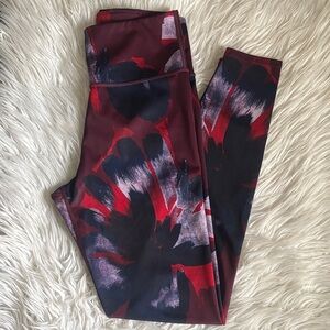 JoyLab Red and Black Patterned Leggings